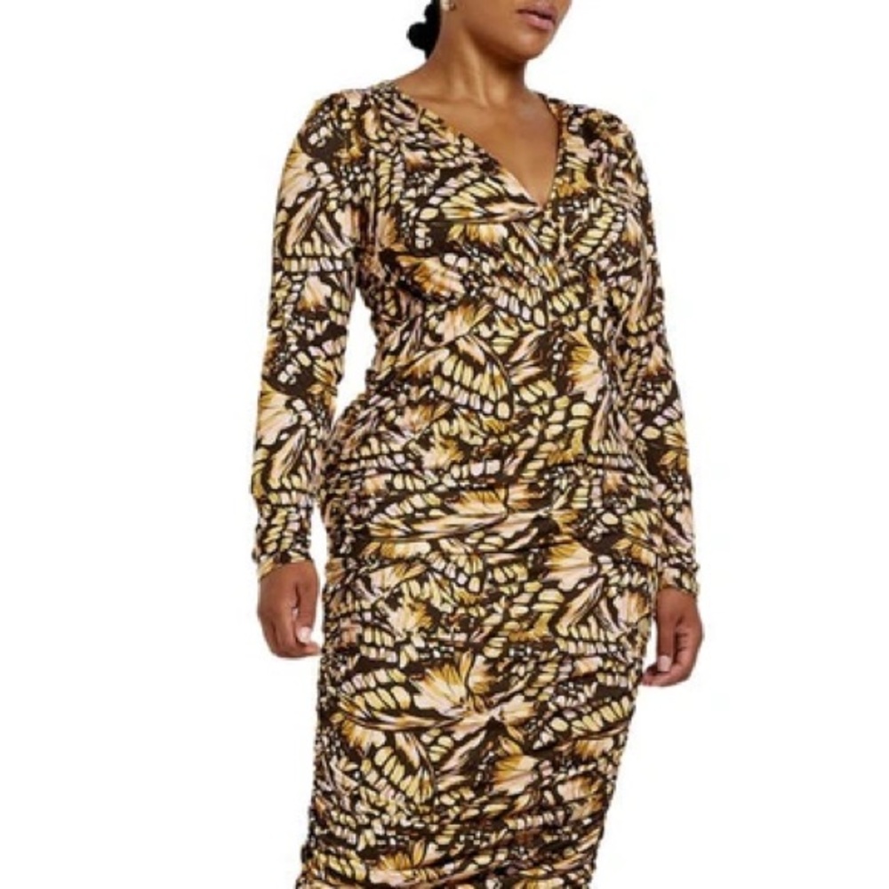 NWT RIVER ISLAND 🏝 RUCHE DRESS - Picture 5 of 11